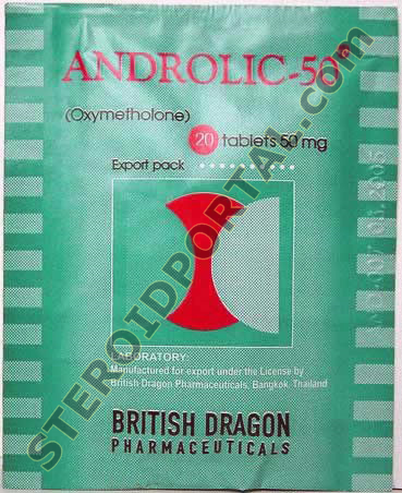 Androlic (Oxymetholone) 50mg tablets British Dragon