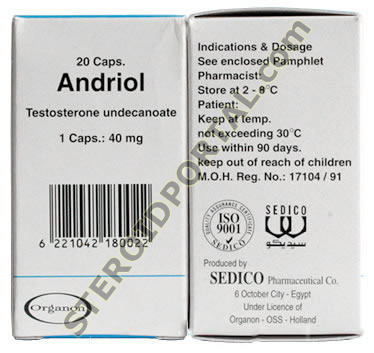 Andriol ® (Testosterone Undecanoate) 40mg