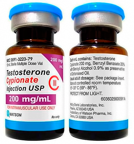 Testosterone Cypionate 200mg Ml 10ml Vial Watson 